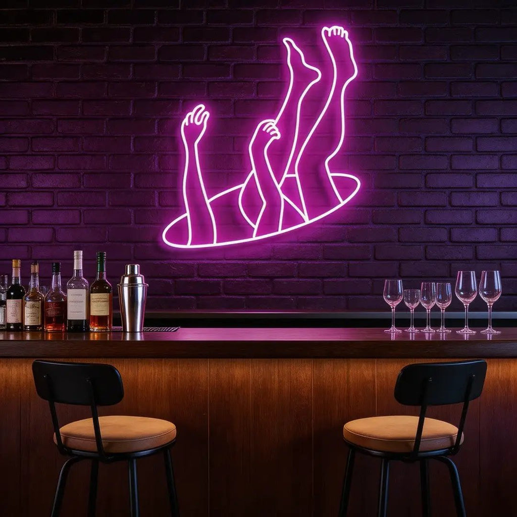 Falling Neon Sign