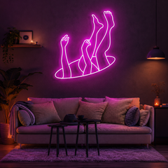 Falling Neon Sign