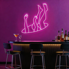 Falling Neon Sign