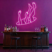 Falling Neon Sign