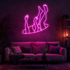 Falling Neon Sign