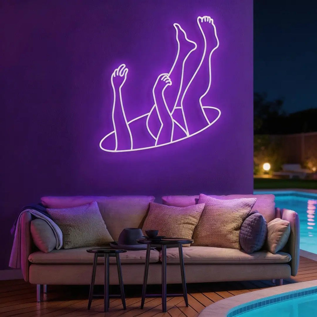 Falling Neon Sign