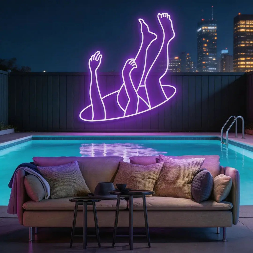 Falling Neon Sign