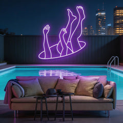 Falling Neon Sign