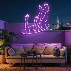 Falling Neon Sign