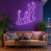 Falling Neon Sign