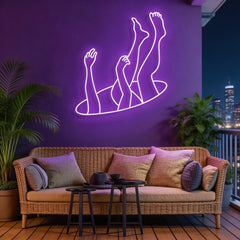 Falling Neon Sign