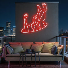 Falling Neon Sign