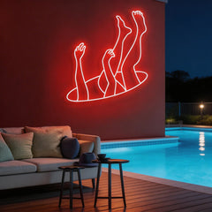Falling Neon Sign