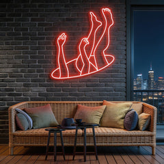 Falling Neon Sign