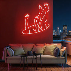 Falling Neon Sign