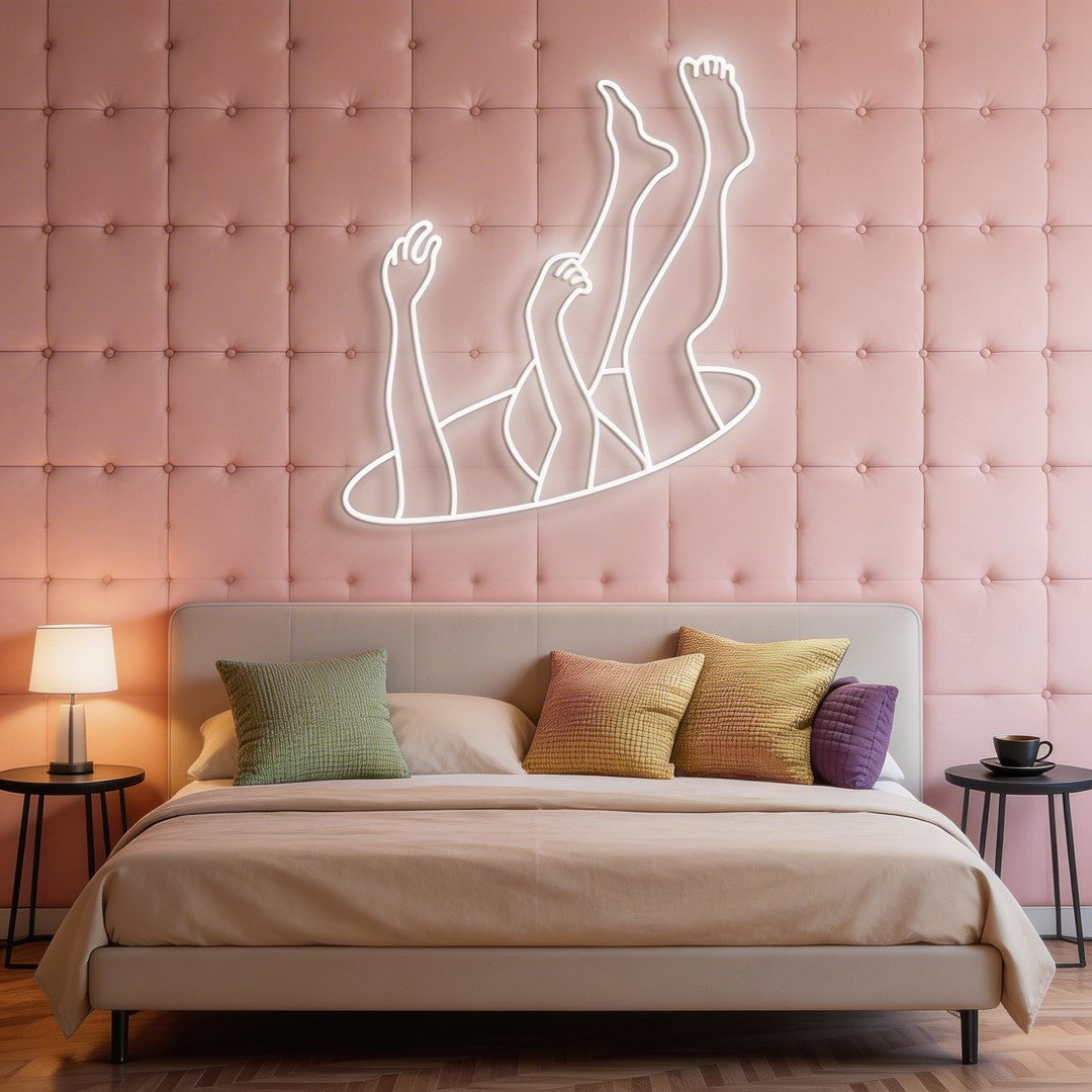 Falling Neon Sign