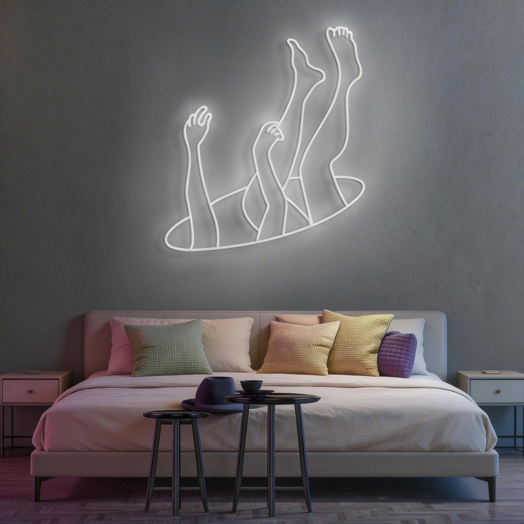 Falling Neon Sign