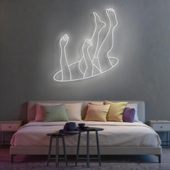 Falling Neon Sign