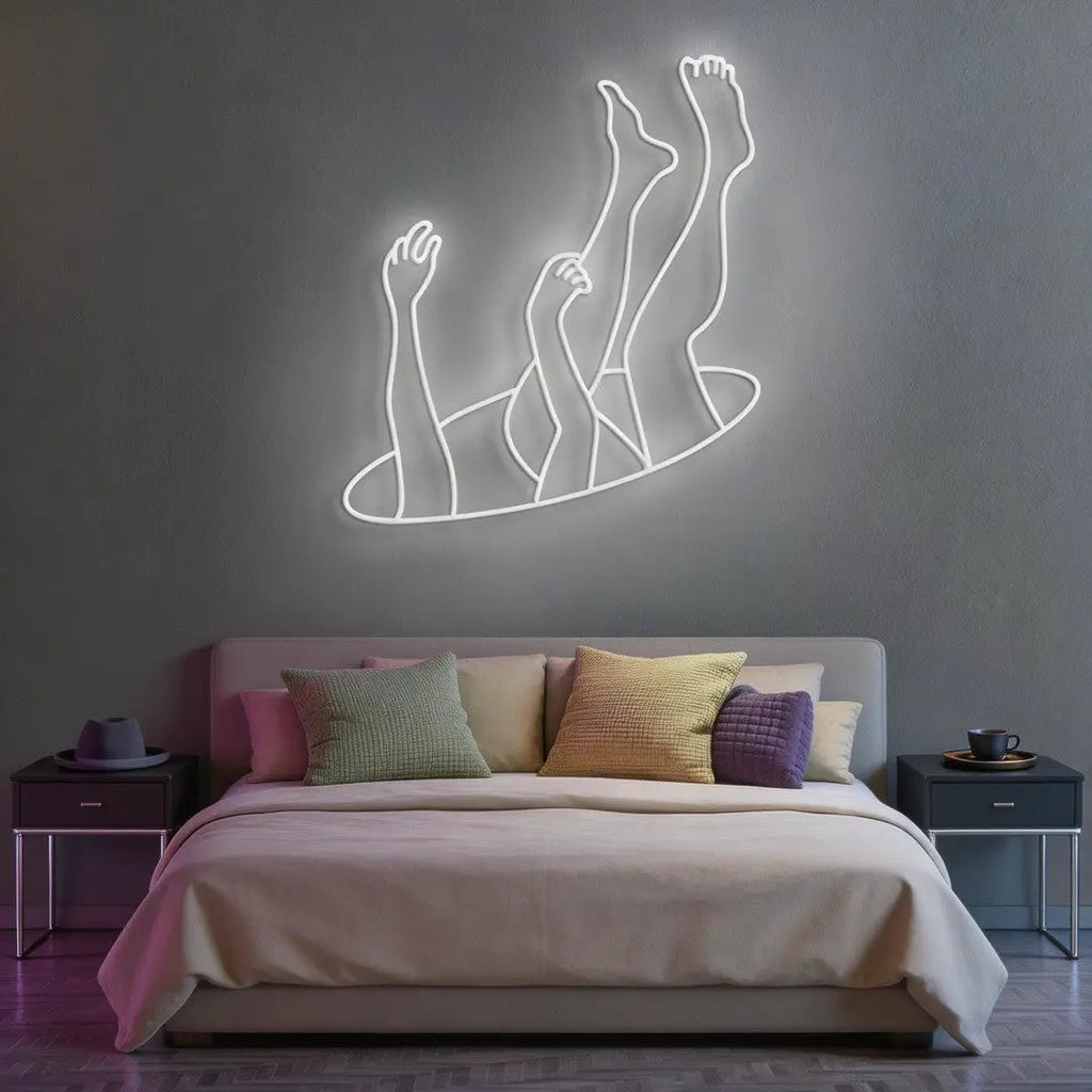 Falling Neon Sign