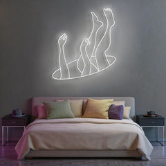 Falling Neon Sign