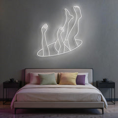 Falling Neon Sign