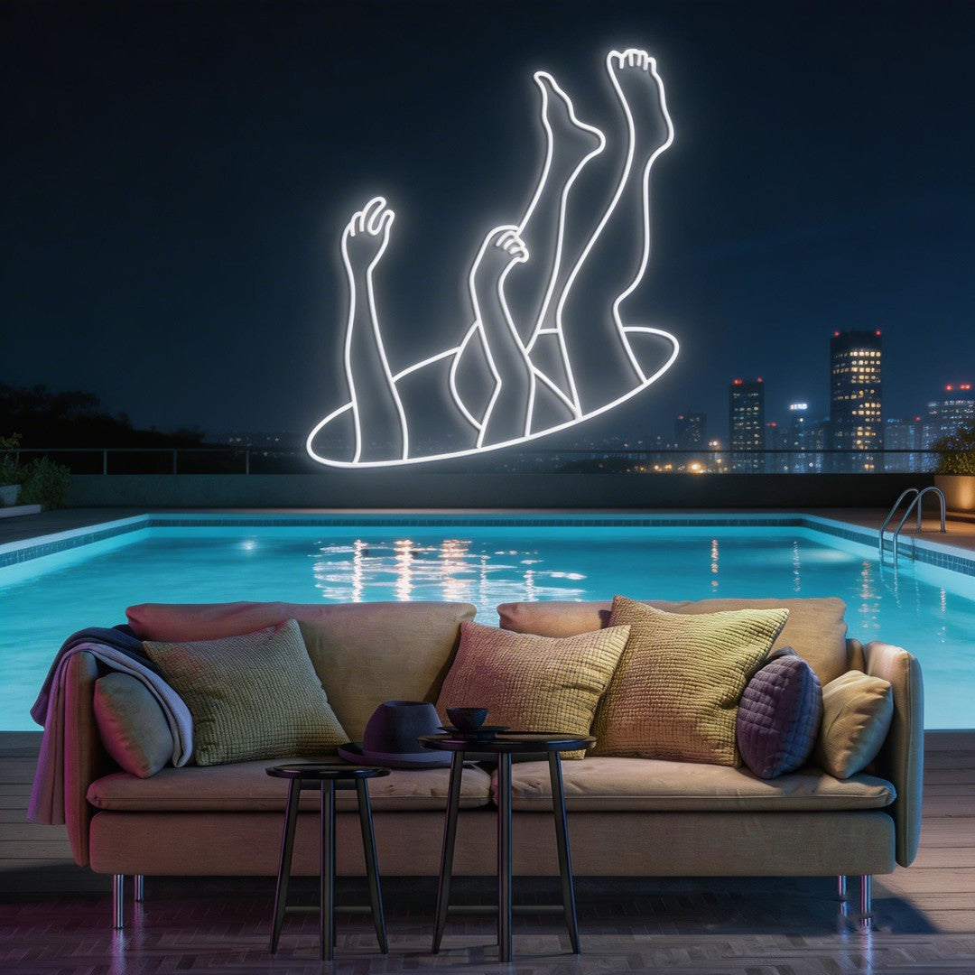 Falling Neon Sign