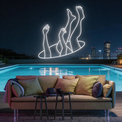 Falling Neon Sign