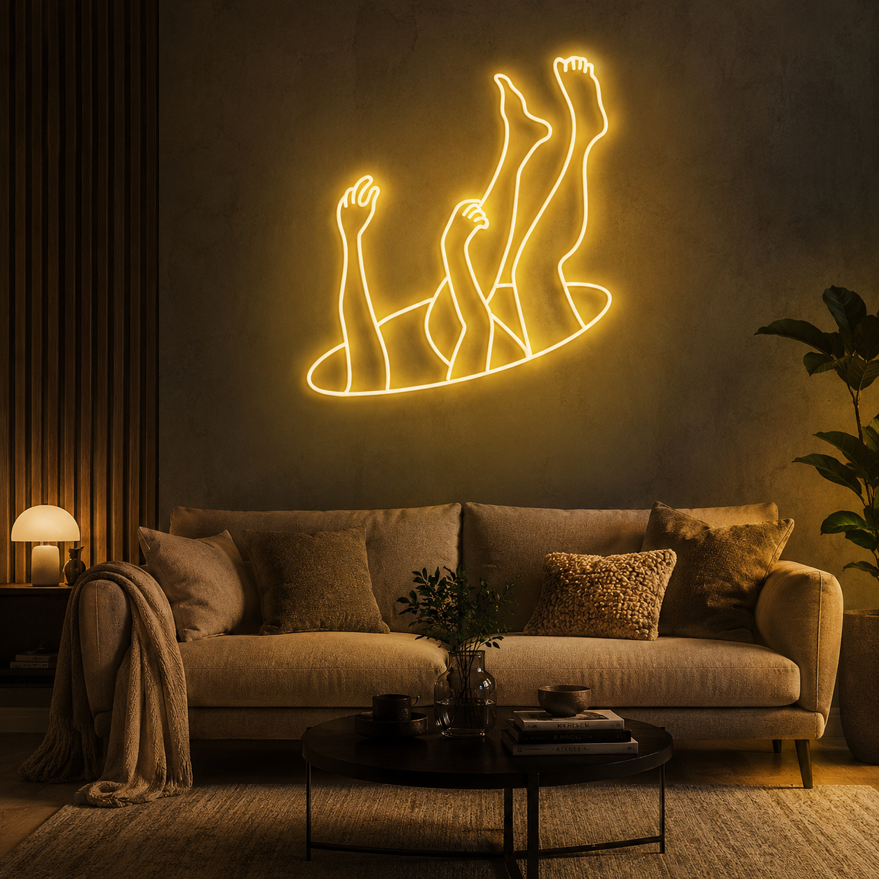 Falling Neon Sign