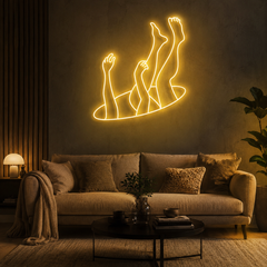 Falling Neon Sign