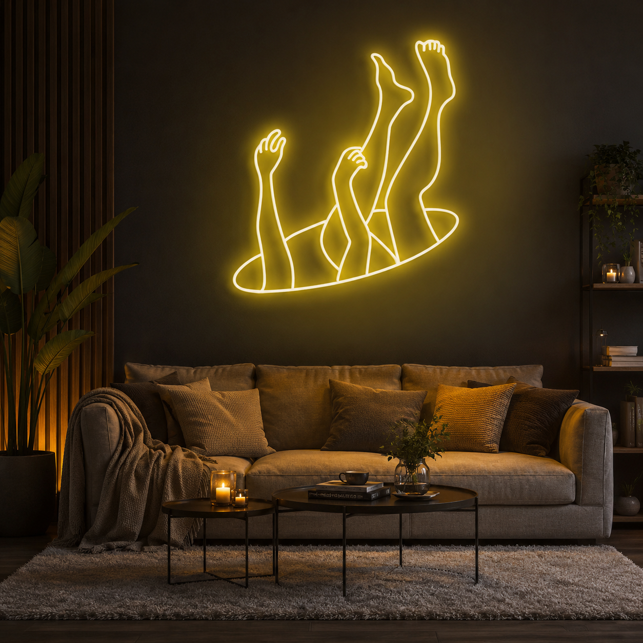 Falling Neon Sign