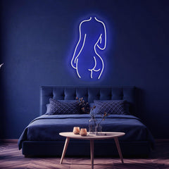 Female Back Silhouette Neon Sign