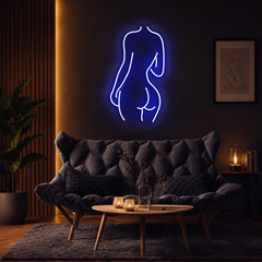 Female Back Silhouette Neon Sign