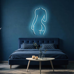 Female Back Silhouette Neon Sign