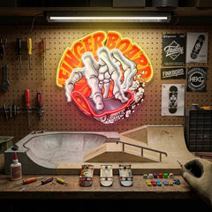 Fingerboard LED Neon Sign Light Pop Art