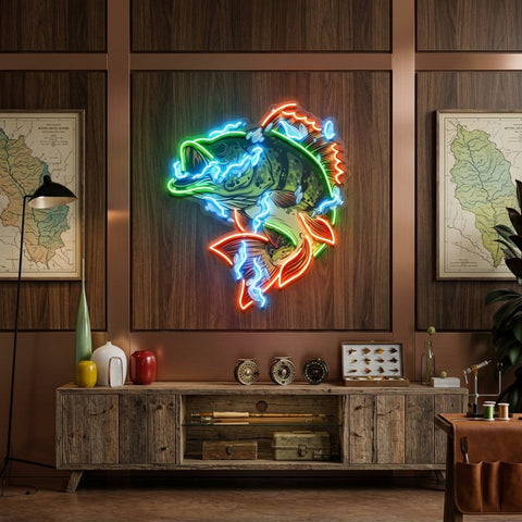 Fish Art LED Neon Sign Light Pop Art