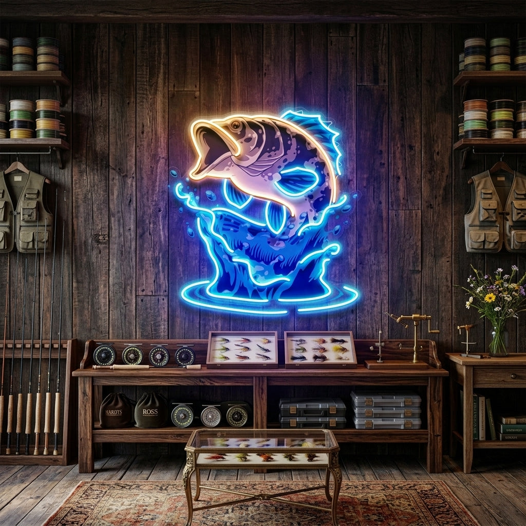 Fish Relax With Water LED Neon Sign Light Pop Art