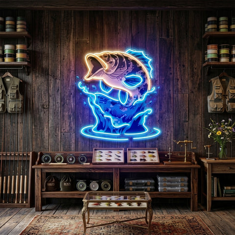 Fish Relax With Water LED Neon Sign Light Pop Art
