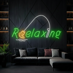 Relaxing Neon Led Sign Fishing Fish Club Neon Sign