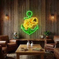 Fishing Anchor LED Neon Sign Light Pop Art