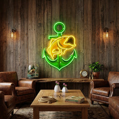 Fishing Anchor LED Neon Sign Light Pop Art