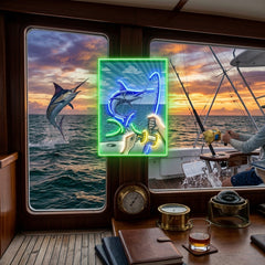 Fishing Pictures LED Neon Sign Light Pop Art