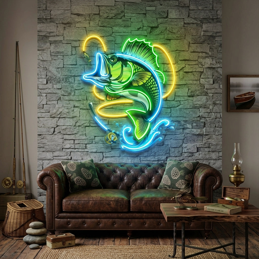 Fishing Easy LED Neon Sign Light Pop Art