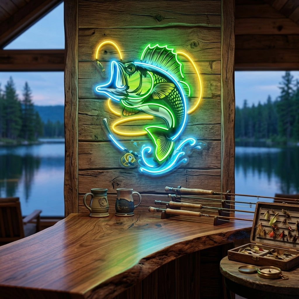 Fishing Easy LED Neon Sign Light Pop Art
