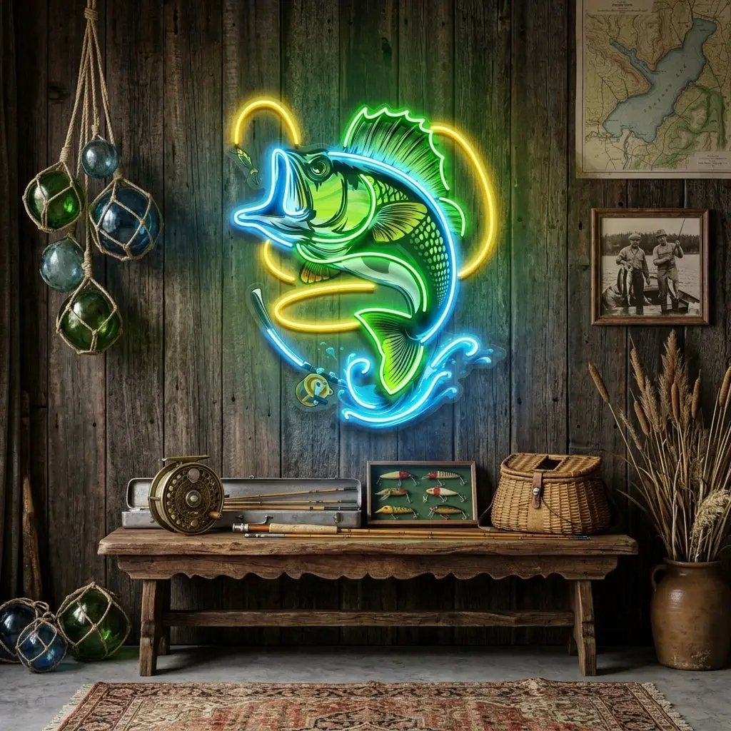 Fishing Easy LED Neon Sign Light Pop Art