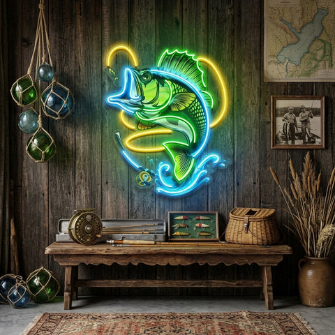 Fishing Easy LED Neon Sign Light Pop Art