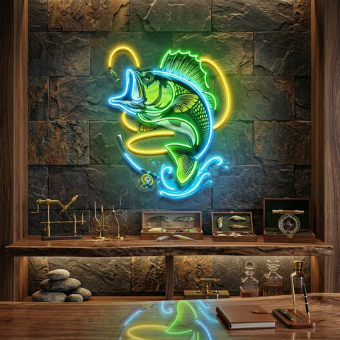 Fishing Easy LED Neon Sign Light Pop Art
