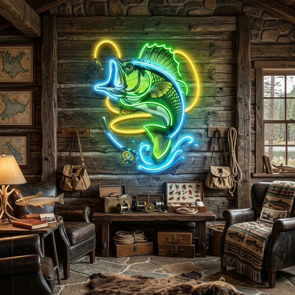 Fishing Easy LED Neon Sign Light Pop Art