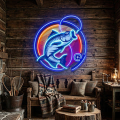 Fishing Hook LED Neon Sign Light Pop Art