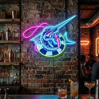 Float Fishing LED Neon Sign Light Pop Art