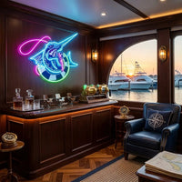 Float Fishing LED Neon Sign Light Pop Art