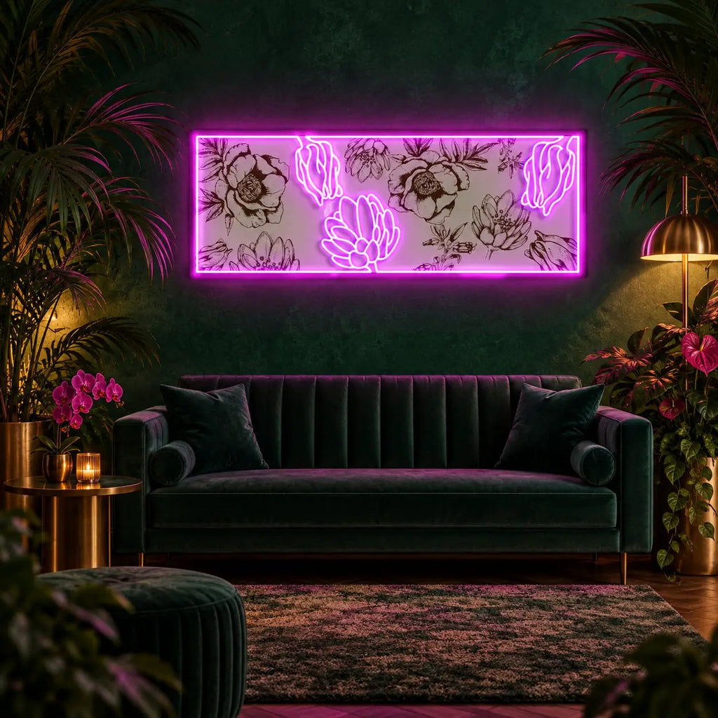 "Flower Wall V1" Neon x Acrylic Artwork