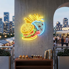 Food Monster Artwork Led Neon Sign Light