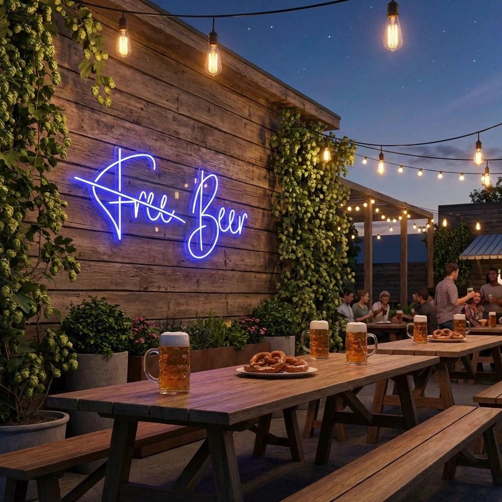 Free Beer Led Neon Sign Light