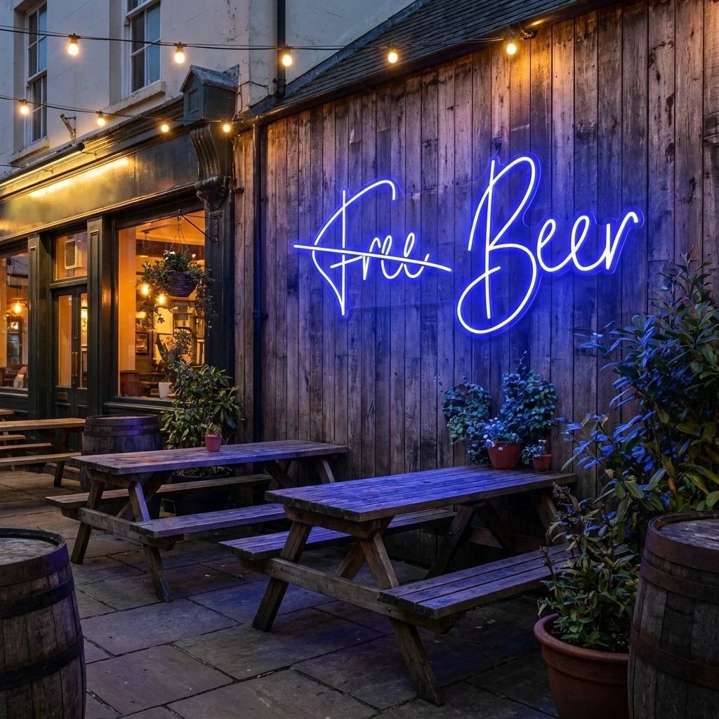 Free Beer Led Neon Sign Light